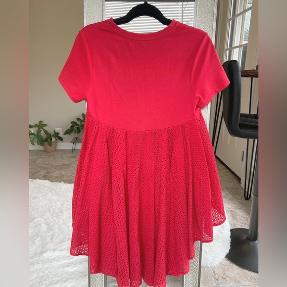 Anthropologie English Factory High Low Mix Media Top - Picture 2 of 3